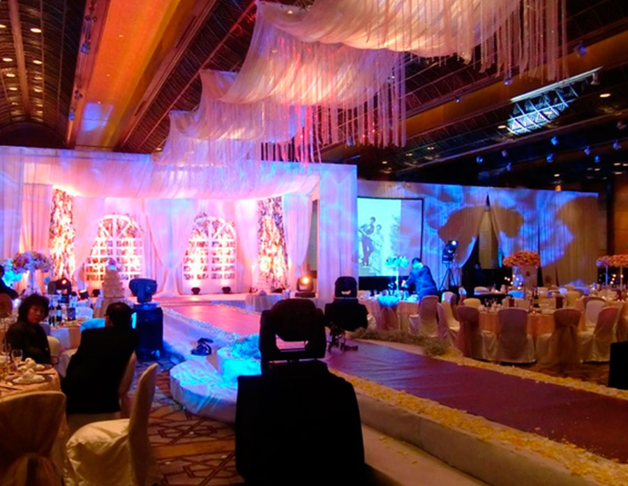 Ballroom stage lighting system integrated solutions